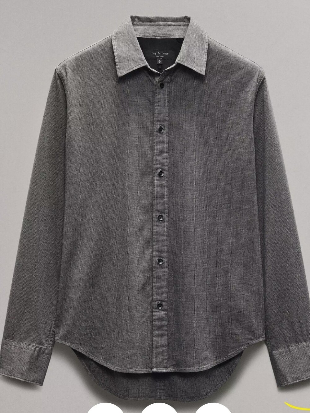 Rag & Bone Long Sleeve Tomlin Stretch Dobby Button Up Shirt Size M NWT $198